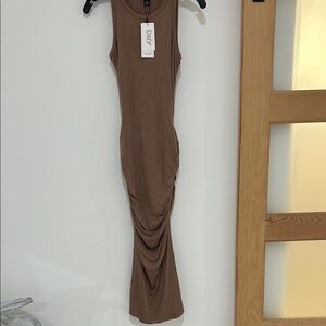 Brown Sleeveless Dress